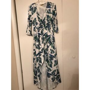 Tropical High Low Dress